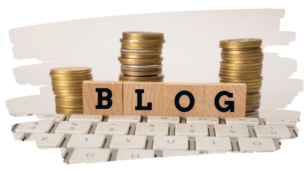 ブログは書いたものが資産として積み上がることを表す画像